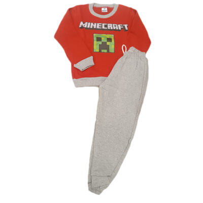 Φόρμα minecraft πορτοκαλί/γκρι