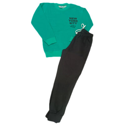 Φόρμα new york βεραμάν/μαύρο