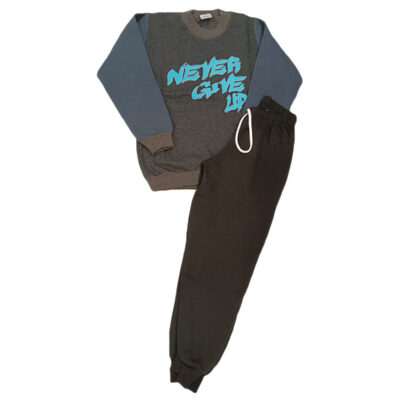 Φόρμα never give up γκρι(ραφ)