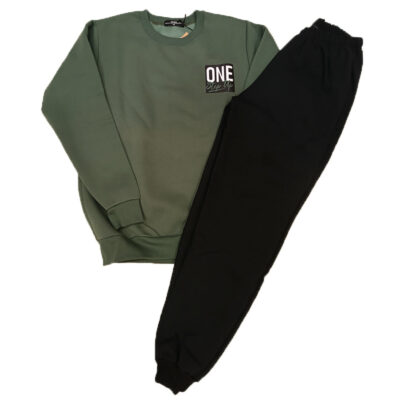 Φόρμα one χακί/μαύρο