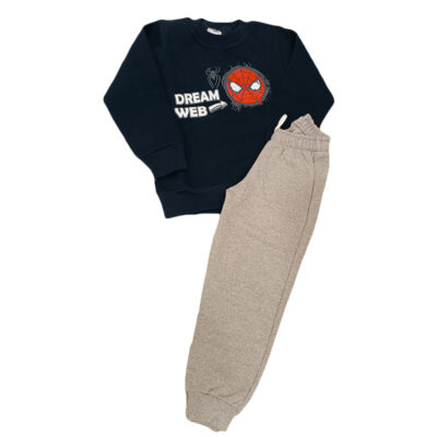 Φόρμα spiderman μπλε σκούρο/γκρι
