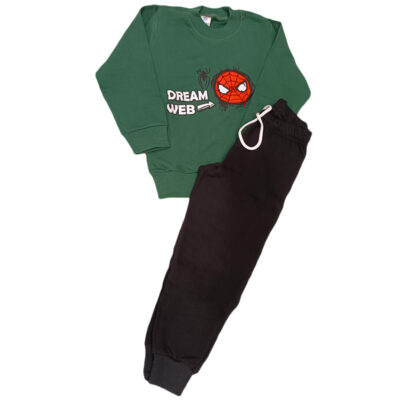 Φόρμα spiderman πράσινο/μαύρο