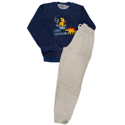 Φόρμα δεινοσαυράκι μπλε/γκρι