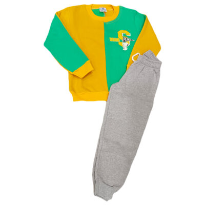 Φόρμα σνούπι βεραμάν(μουσταρδί)/γκρι