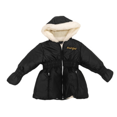 Μπουφάν μαύρο με γούνα