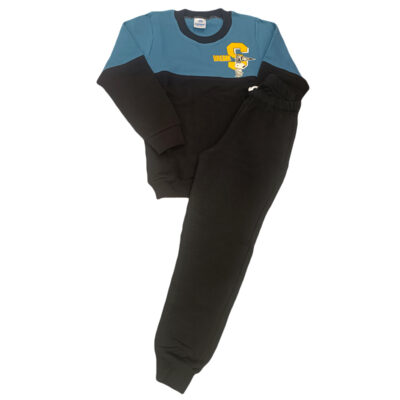 Φόρμα σνούπι πετρόλ/μαύρο