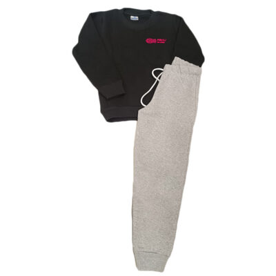 Φόρμα με τύπωμα μαύρο/γκρι