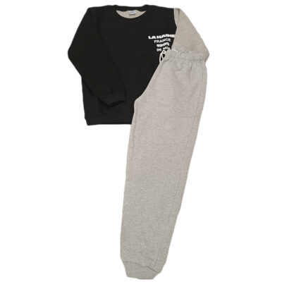 Φόρμα δίχρωμη μαύρο/γκρι