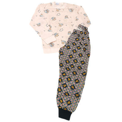 Πιτζαμάκι ροζ αρκουδάκια