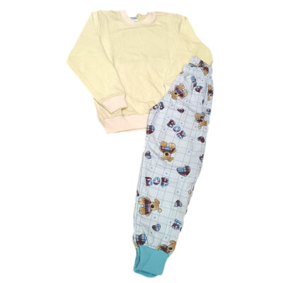 Πιτζαμάκι λαχανί/γαλάζιο