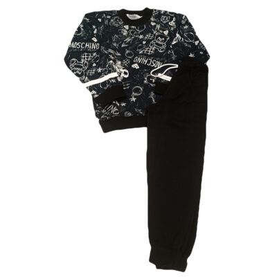 Πιτζαμάκι μαύρο με σχέδια