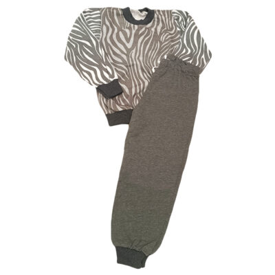 Πιτζαμάκι animal print γκρι
