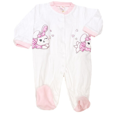 Φορμάκι βελουτέ λευκό/ροζ