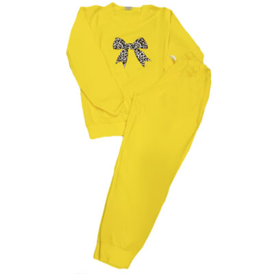 Πιτζάμα κίτρινο φιογκάκι