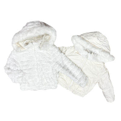 Γούνα διπλής όψης λευκή