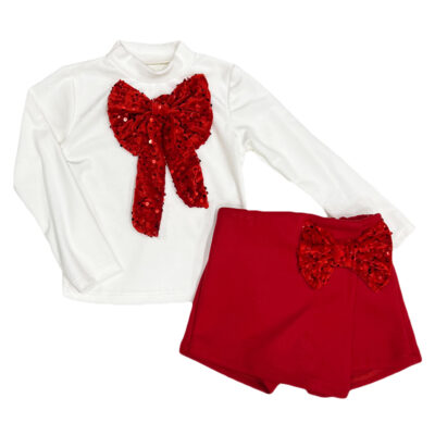 Σετ σορτς/φούστα κόκκινο