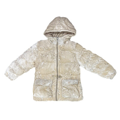 Μπουφάν μπεζ γυαλιστερό
