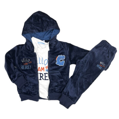 Φόρμα βελουτέ  μπλε σκούρο