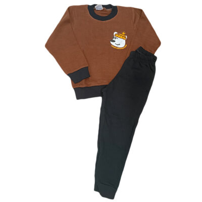 Πιτζαμάκι αρκούδος καφέ