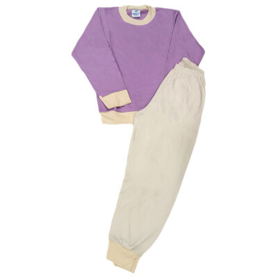 Πιτζαμάκι μωβ/λευκό