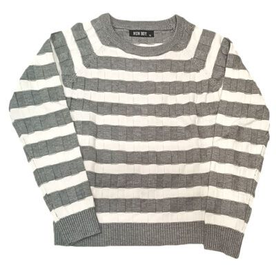 Πουλοβεράκι λευκό/γκρι