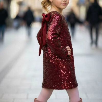 Φόρεμα βελουτέ μπορντό 