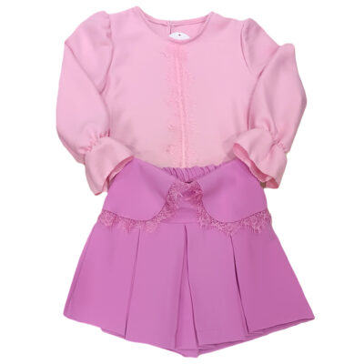 Σετ σορτς/φούστα ροζ