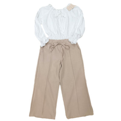 Σετ με παντελόνα μπεζ