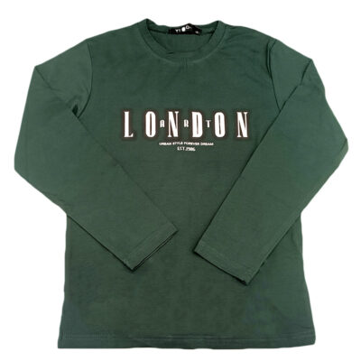 Μπλουζάκι london κυπαρισσί