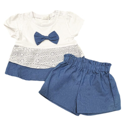 Σετ σορτσάκι κηπούρ/τζιν