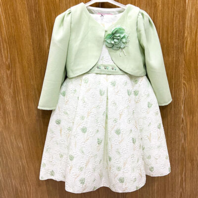 Φόρεμα με μπολερό πράσινο