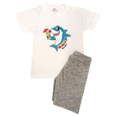 Σετ shark λευκό/γκρι
